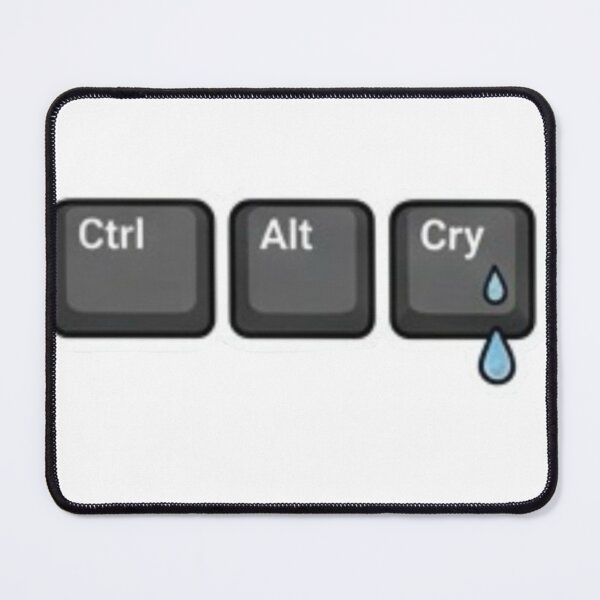 Item preview, Ctrl Alt Cry – Tech Humor Sticker designed and sold by gabbiedutra.