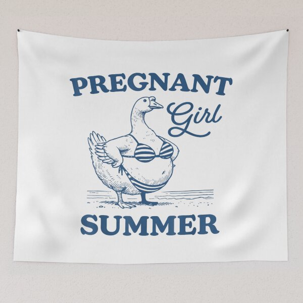 Item preview, Pregnant Girl Summer Funny Goose Bikini Maternity Beach Humor Vintage Art designed and sold by SiddoMingalo.