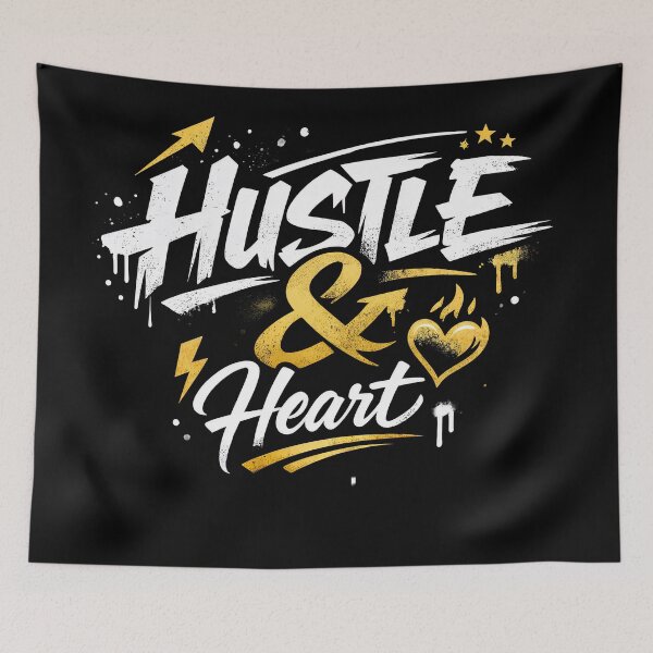 Item preview, Hustle & Heart – Power in Motion designed and sold by ForeverPrintsOK.