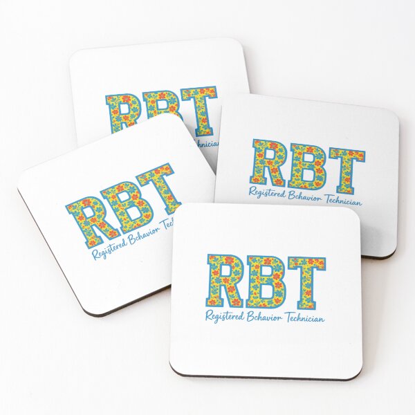 Item preview, RBT Registered Behavior Technician — Floral Typography ABA Gift designed and sold by Colorful-Garden.