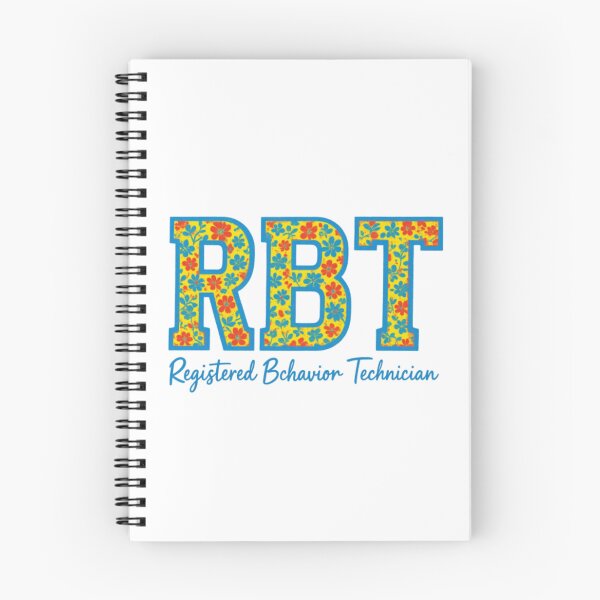 Item preview, RBT Registered Behavior Technician — Floral Typography ABA Gift designed and sold by Colorful-Garden.