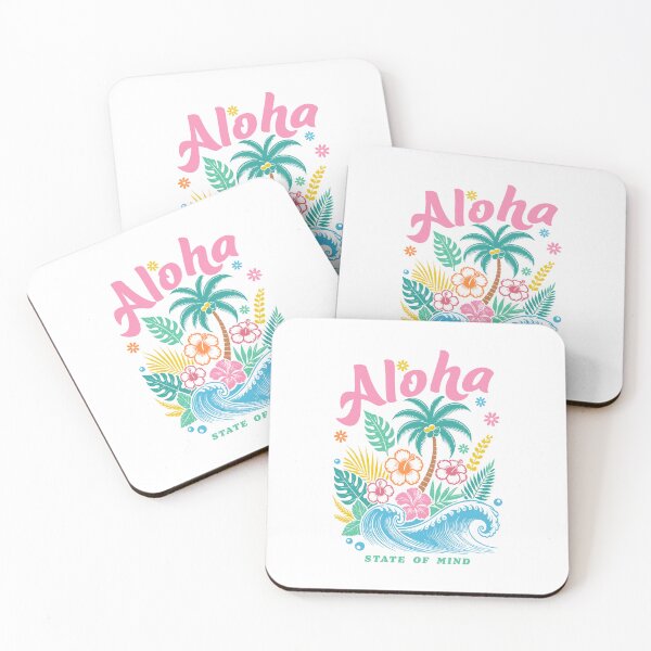 Item preview, Boho Tropical Sticker Floral Beach Vibes - Aloha State of Mind designed and sold by KymeraStudio25.