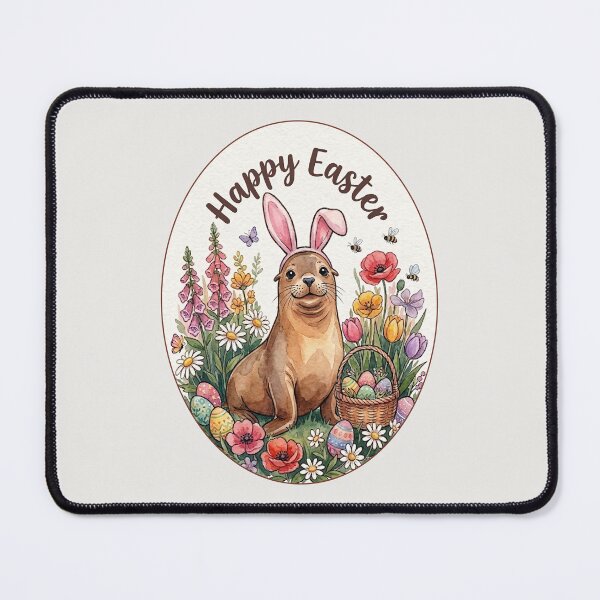 Item preview, Funny Sea Lion Happy Easter Egg Bunny Boys Girls Kids designed and sold by FurryHavenPH.