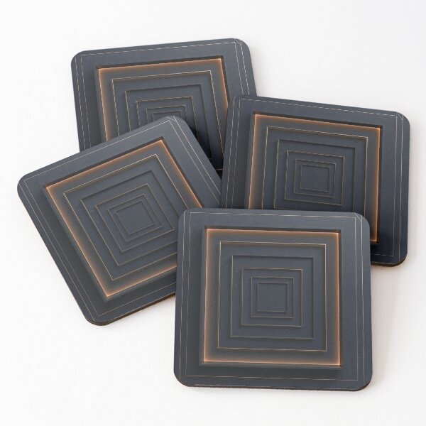Item preview, Intent Stabilization Square Grid Design – Minimal Sacred Geometry Blueprint Wall Art designed and sold by ArtivaNest.