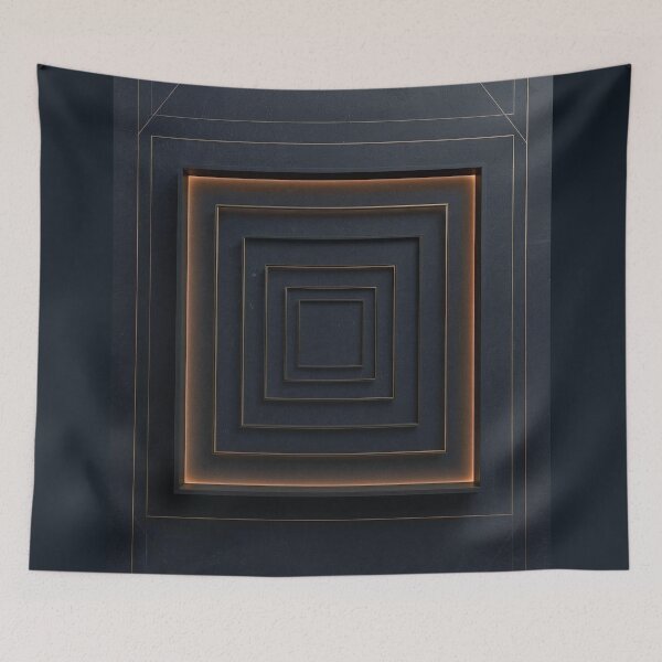 Item preview, Intent Stabilization Square Grid Design – Minimal Sacred Geometry Blueprint Wall Art designed and sold by ArtivaNest.