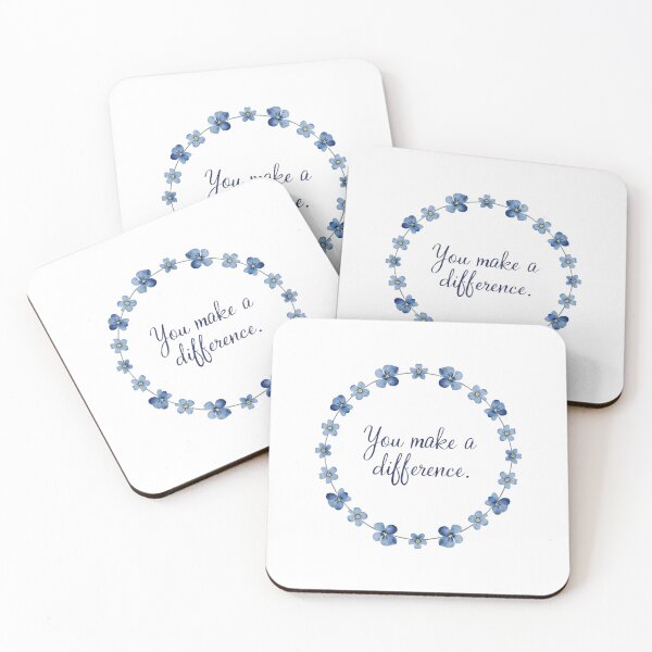 Item preview, You make a difference little blue flowers designed and sold by uunaa.