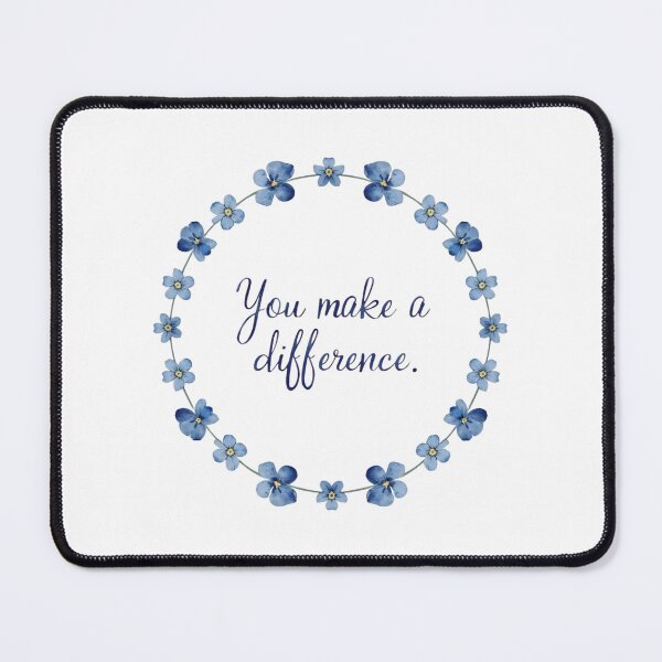 Item preview, You make a difference little blue flowers designed and sold by uunaa.
