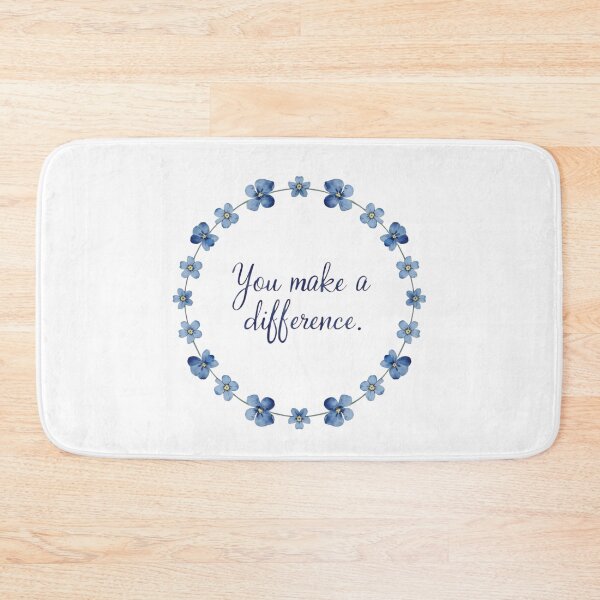 Item preview, You make a difference little blue flowers designed and sold by uunaa.