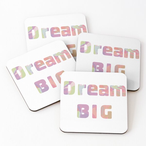 Item preview, Pastel Marble Typography Dream Big Poster designed and sold by Senorona.
