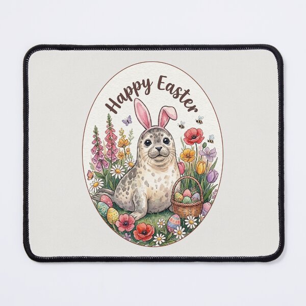 Item preview, Funny Seal Happy Easter Egg Bunny Boys Girls Kids designed and sold by FurryHavenPH.