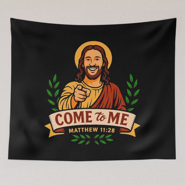 Item preview, Matthew 11:28 Come To Me designed and sold by plushism.