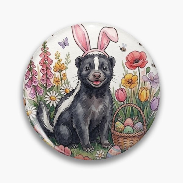 Item preview, Funny Skunk Happy Easter Egg Bunny Boys Girls Kids designed and sold by FurryHavenPH.