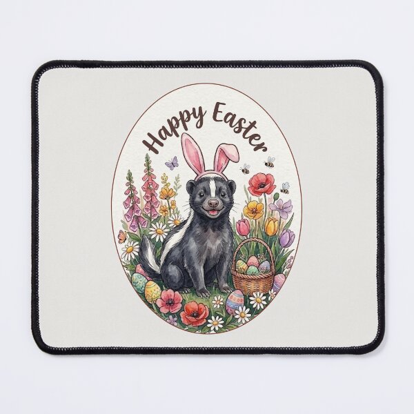 Item preview, Funny Skunk Happy Easter Egg Bunny Boys Girls Kids designed and sold by FurryHavenPH.