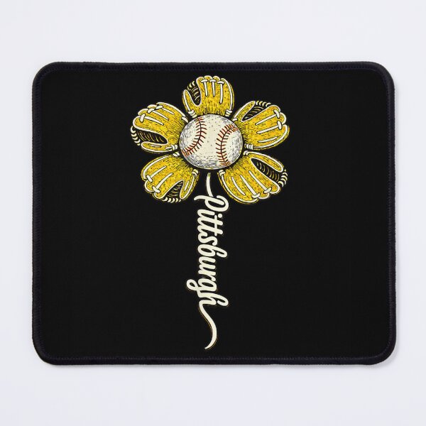 Item preview, Pittsburgh Baseball Yellow Flower Glove And Ball Sports Fan Gift Art designed and sold by LittleNhutton.