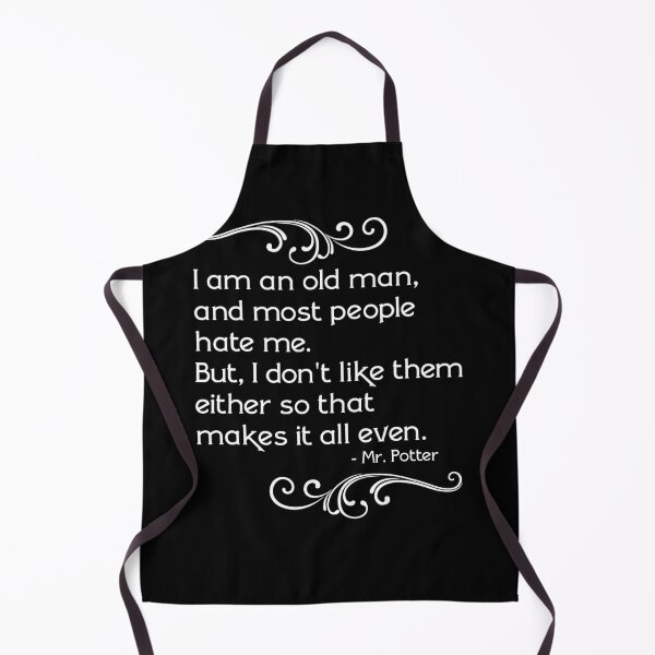 Item preview, Warped Frustrated Old Man Potter Quote designed and sold by MenaMamdouh.