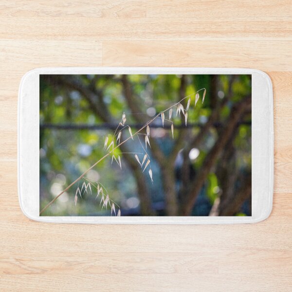 Item preview, Golden Dry Grass Seed Heads With Soft Bokeh Background in Natural Outdoor Setting designed and sold by Nmallia.