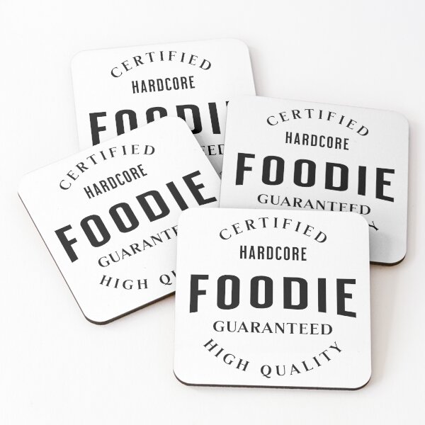 Item preview, Certified Foodie Funny Food Lover Graphic Design designed and sold by Patina & Pixel.