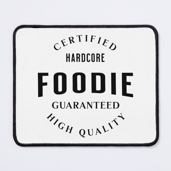 Item preview, Certified Foodie Funny Food Lover Graphic Design designed and sold by Patina & Pixel.