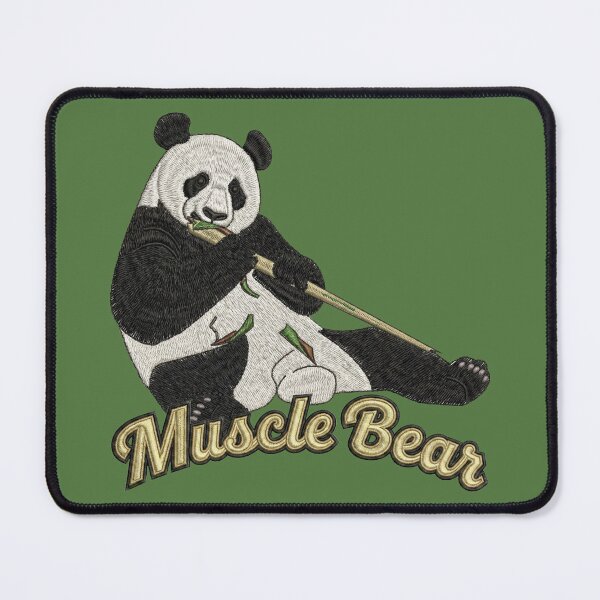 Item preview, Muscle Bear - He's Big and Cuddly with Embroidery Effect designed and sold by FluffyFlonk.