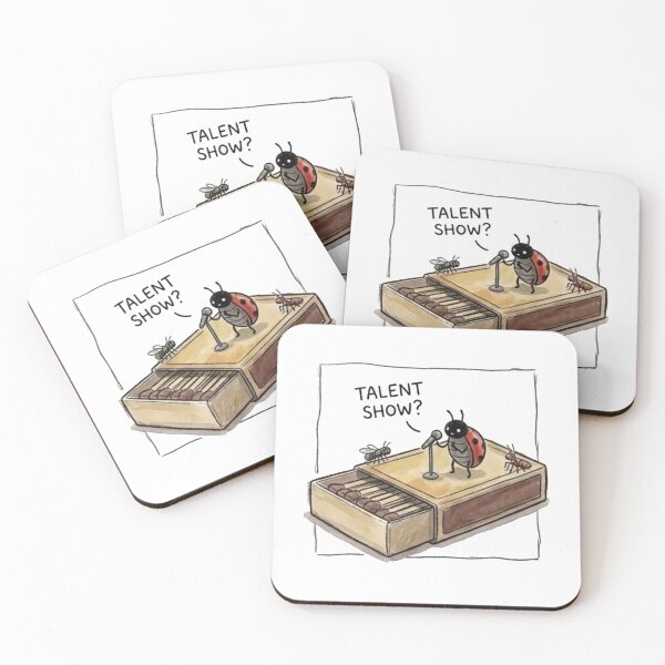 Item preview, Ladybug Talent Show Matchbox Illustration designed and sold by Vieiranc.