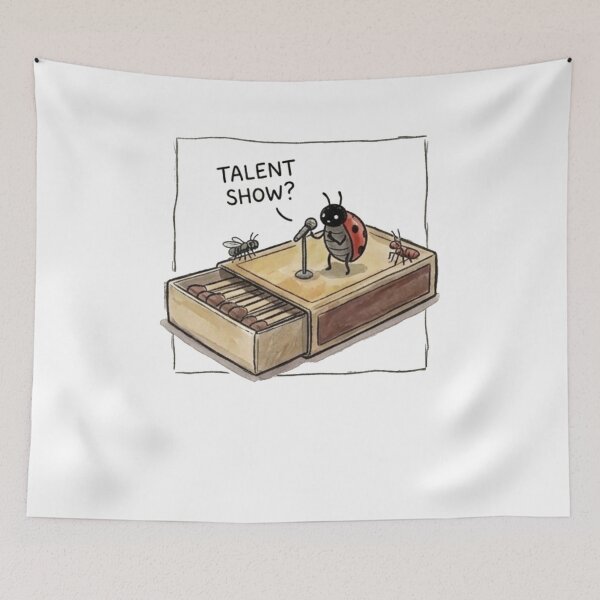 Item preview, Ladybug Talent Show Matchbox Illustration designed and sold by Vieiranc.