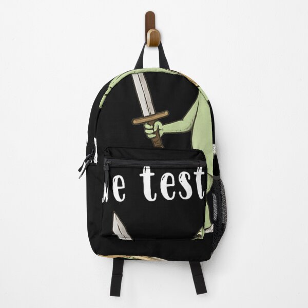 Item preview, Funny Frog We Test At Dawn Sword And Book Student Testing Humor designed and sold by YubitaLeLe.