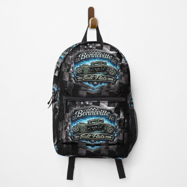 Item preview, Bonneville Salt Flats Hot Rod – Electric Blue Racing Vintage Car Design designed and sold by artistwill.