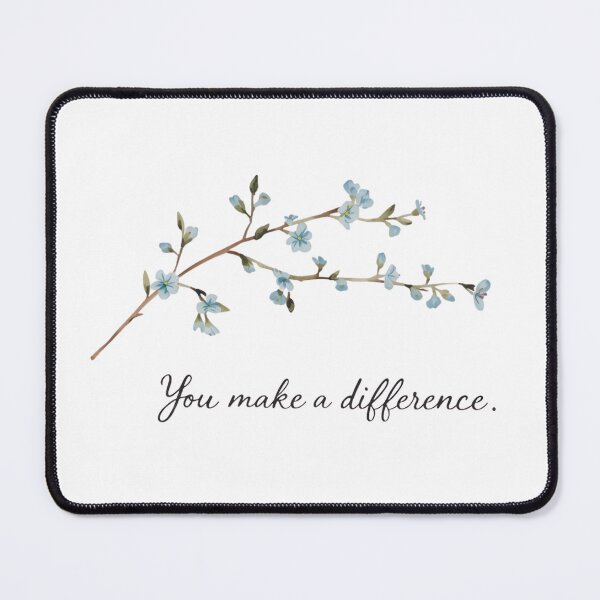 Item preview, You make a difference little blue flowers designed and sold by uunaa.