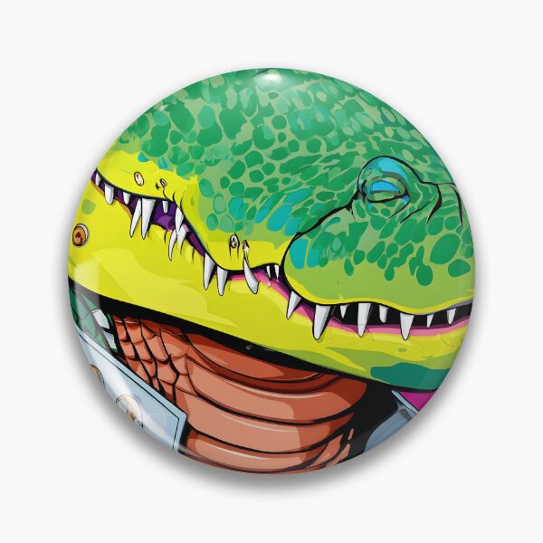 Item preview, Colorful Cartoon Alligator in Glittery Outfit designed and sold by Artessie.