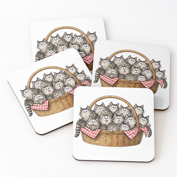 Item preview, Basket of Cats designed and sold by WJ Cozy Creations.