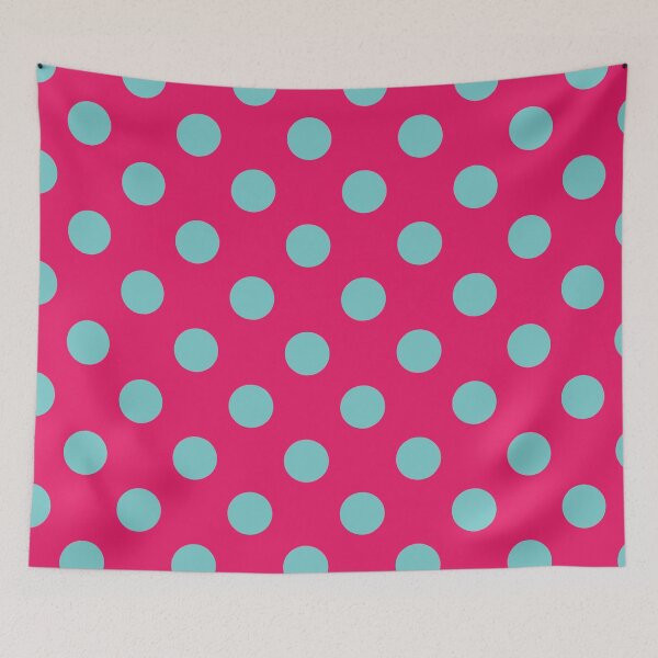 Item preview, LARGE POLKA DOTS 1-2026. NEON PINK AND TELECREEN designed and sold by isamartindesign.