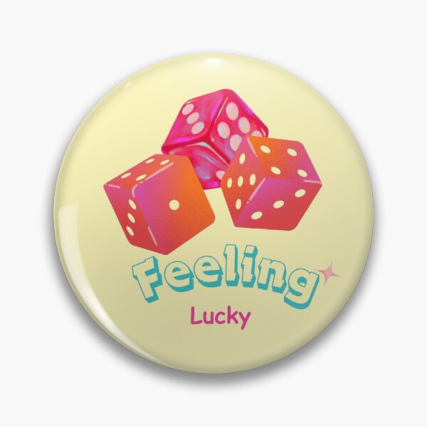 Item preview, Feeling lucky Dice stickers,  Casino vibes, aesthetic luck design designed and sold by MusePaletteCo.