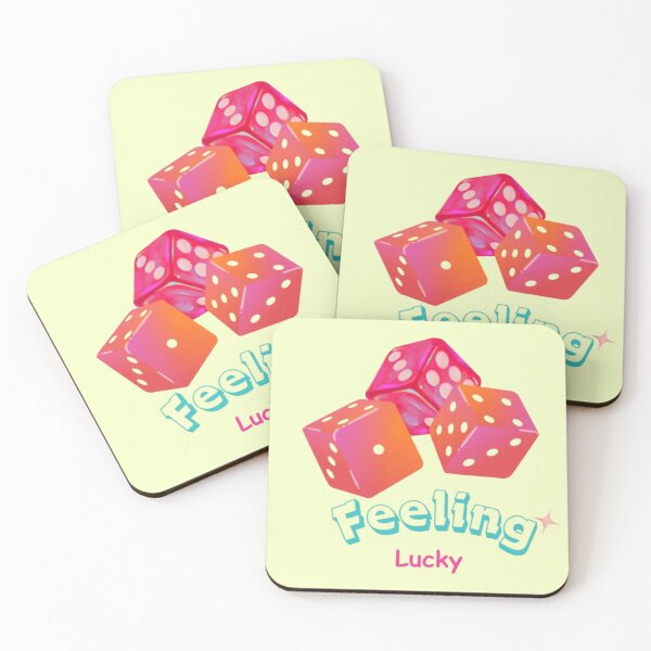 Item preview, Feeling lucky Dice stickers,  Casino vibes, aesthetic luck design designed and sold by MusePaletteCo.