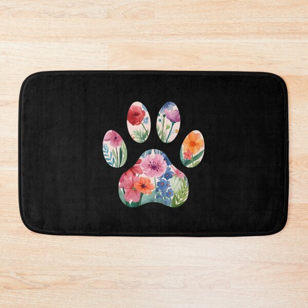 Item preview,  Cat's paw print with flowers designed and sold by uunaa.