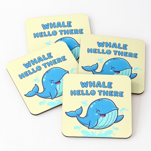 Item preview, Whale Hello There – Cute Whale Pun Summer Design designed and sold by Sea Gem.