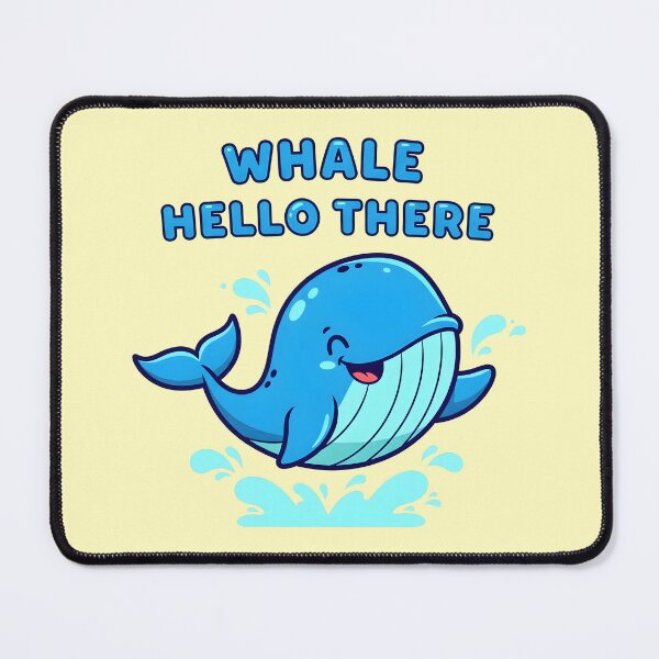 Item preview, Whale Hello There – Cute Whale Pun Summer Design designed and sold by Sea Gem.