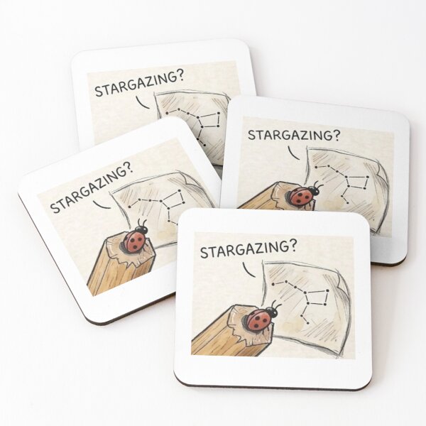 Item preview, Ladybug Stargazing Study designed and sold by Vieiranc.