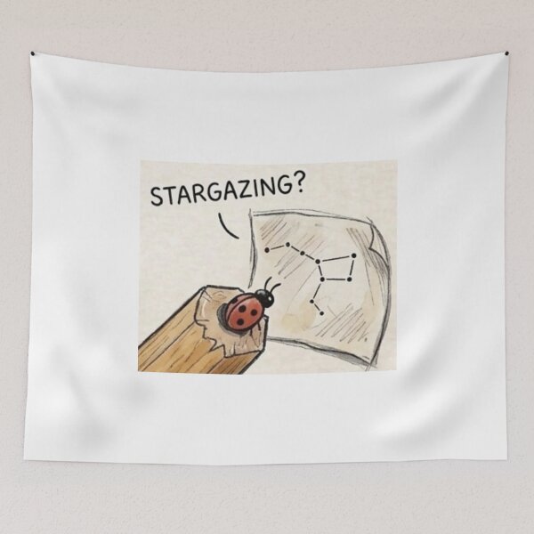 Item preview, Ladybug Stargazing Study designed and sold by Vieiranc.