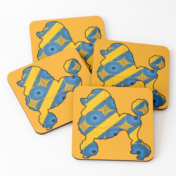 Item preview, Blu and Gold African Poodle  designed and sold by artbyomega.