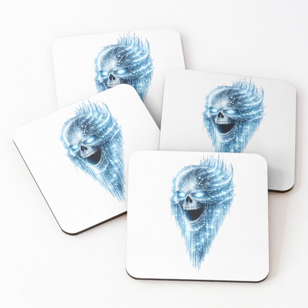 Item preview, Cyber Skull Ice Meltdown – Neon Glitch Frozen Horror Design designed and sold by unglaublichGut.