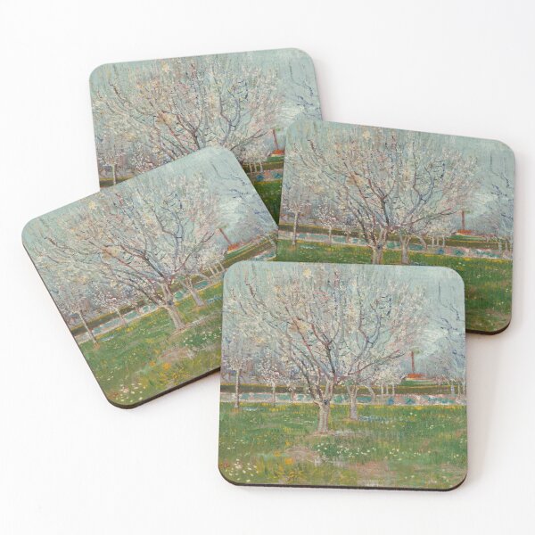 Item preview, Orchard in Blossom Apricot Trees by Vincent van Gogh: Spring Orchard Poster designed and sold by artofuniverse.