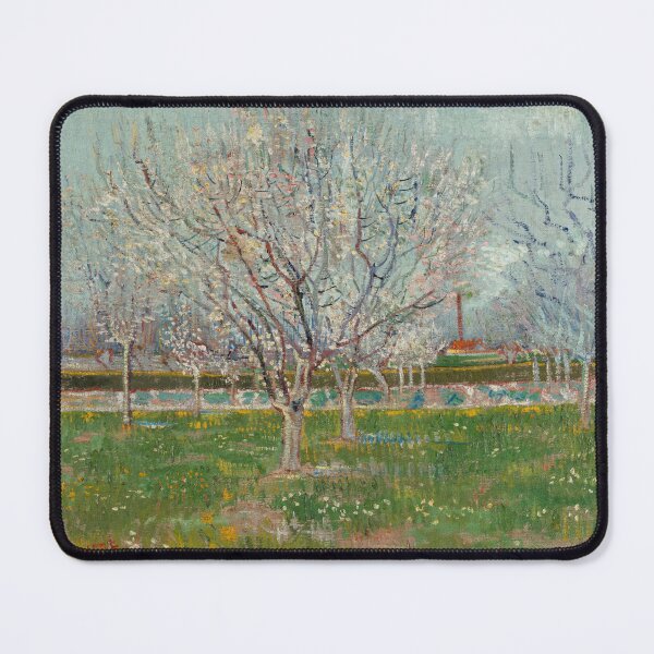 Item preview, Orchard in Blossom Apricot Trees by Vincent van Gogh: Spring Orchard Poster designed and sold by artofuniverse.
