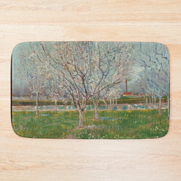 Item preview, Orchard in Blossom Apricot Trees by Vincent van Gogh: Spring Orchard Poster designed and sold by artofuniverse.