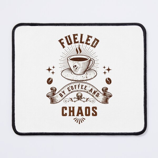 Item preview, Fueled By Coffee And Chaos Funny Coffee Lover Design designed and sold by Patina & Pixel.