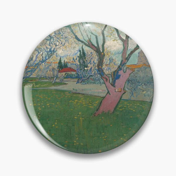 Item preview, Orchards in Blossom View of Arles by Vincent van Gogh: Post Impressionist Print designed and sold by artofuniverse.