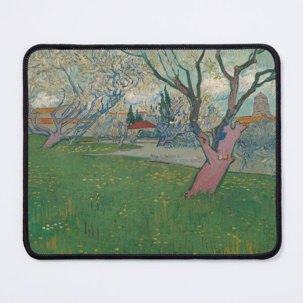 Item preview, Orchards in Blossom View of Arles by Vincent van Gogh: Post Impressionist Print designed and sold by artofuniverse.