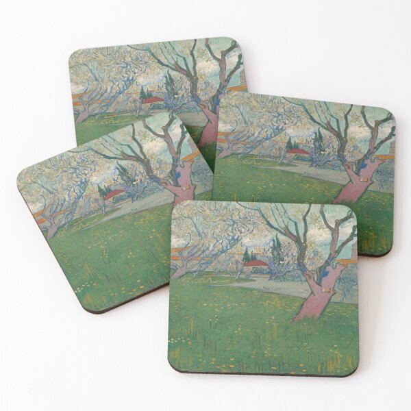 Item preview, Orchards in Blossom View of Arles by Vincent van Gogh: Post Impressionist Print designed and sold by artofuniverse.