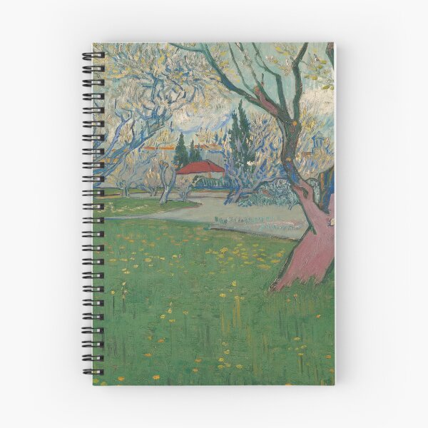 Item preview, Orchards in Blossom View of Arles by Vincent van Gogh: Post Impressionist Print designed and sold by artofuniverse.