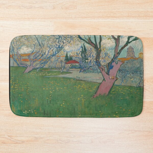 Item preview, Orchards in Blossom View of Arles by Vincent van Gogh: Post Impressionist Print designed and sold by artofuniverse.