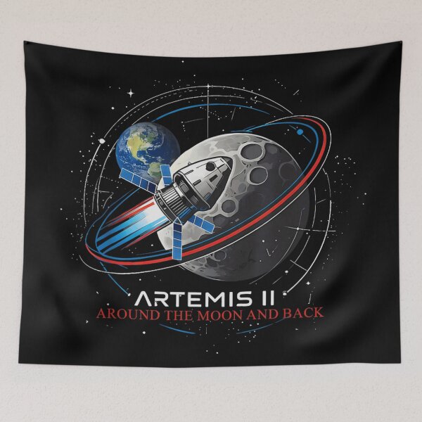 Item preview, Artemis II Around The Moon And Back NASA Space Mission Moon Orbit designed and sold by LakenDraphil.